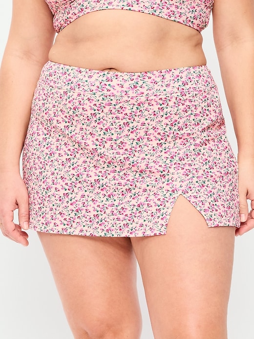 Image number 7 showing, High-Waisted Textured Swim Skirt