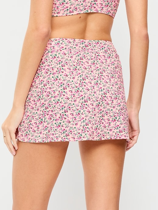 Image number 2 showing, High-Waisted Textured Swim Skirt