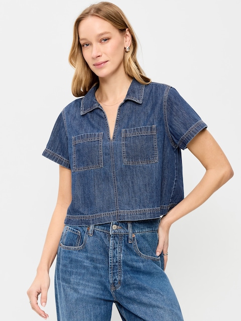 Double-Pocket Popover Top