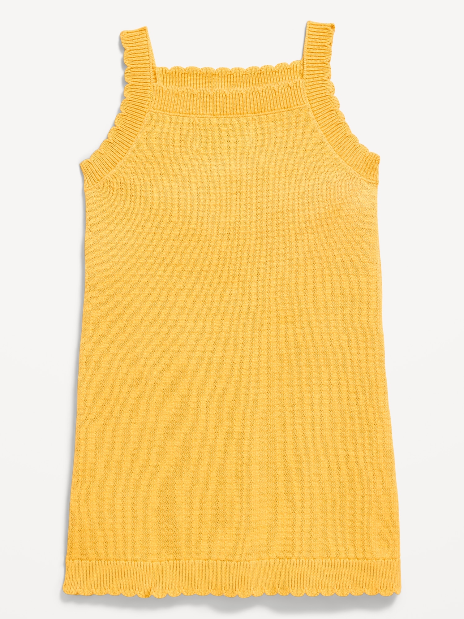 Sleeveless Sweater-Knit Embroidered Dress for Toddler Girls