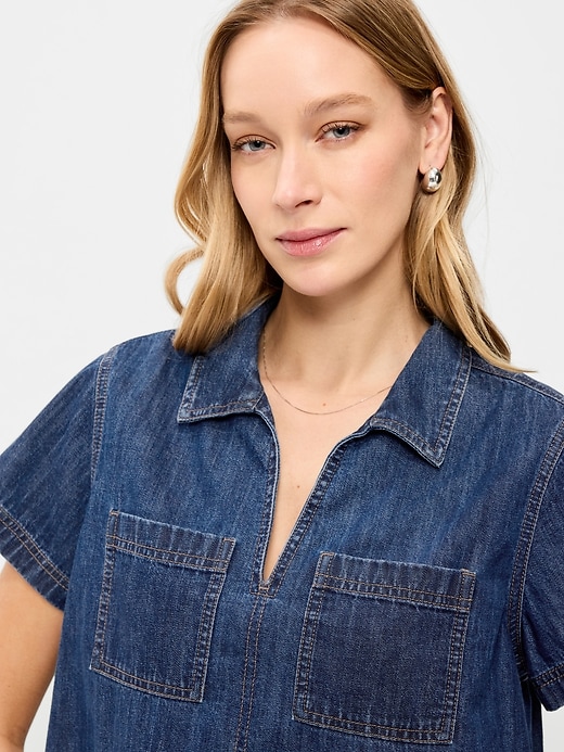 Image number 4 showing, Double-Pocket Popover Top