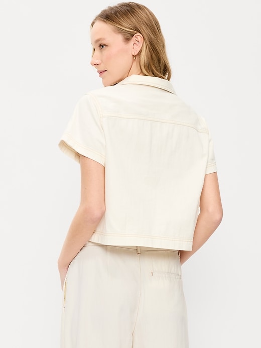 Image number 2 showing, Double-Pocket Popover Top