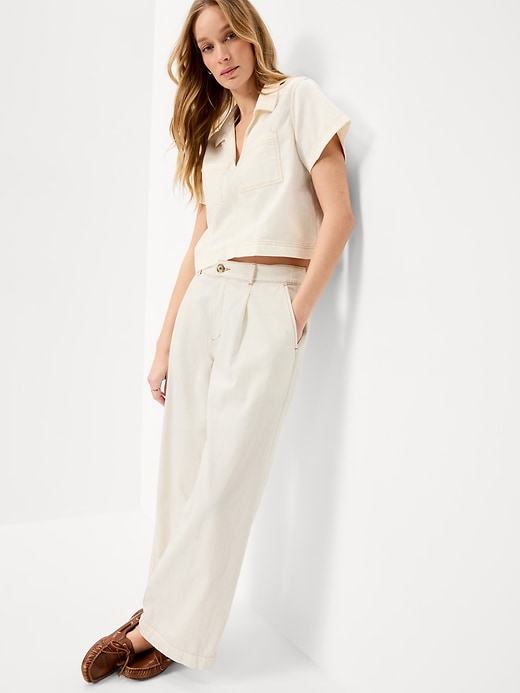 Image number 3 showing, Double-Pocket Popover Top