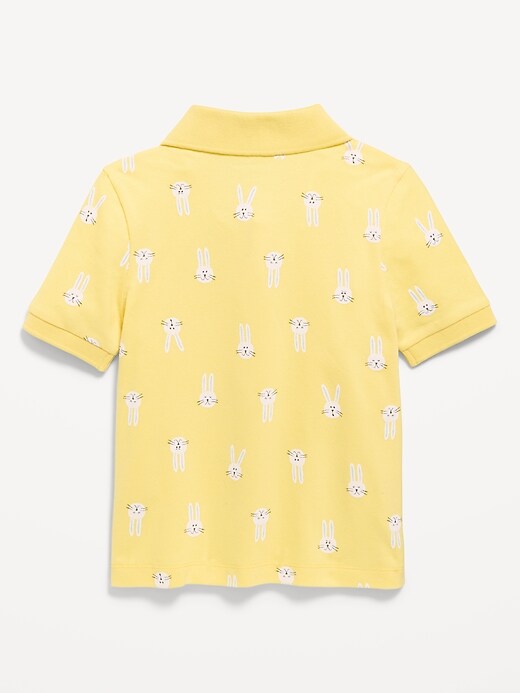 Image number 2 showing, Printed Short-Sleeve Pique Polo Shirt for Toddler Boys