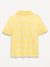 Image number 2 showing, Printed Short-Sleeve Pique Polo Shirt for Toddler Boys