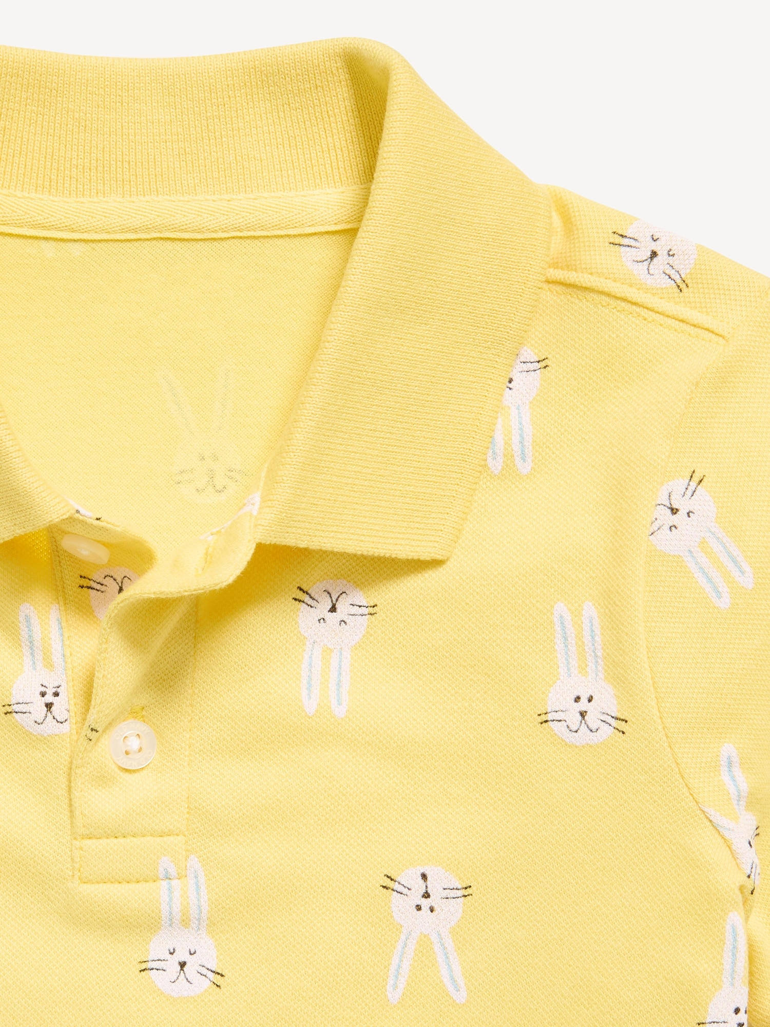 Printed Short-Sleeve Pique Polo Shirt for Toddler Boys