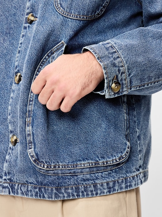 Image number 6 showing, Loose Jean Workwear Jacket