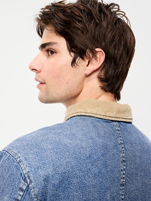 Image number 4 showing, Loose Jean Workwear Jacket