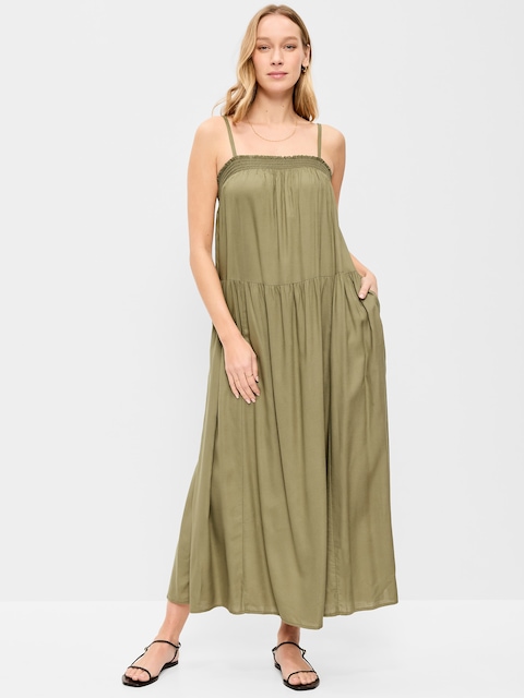 Airy Smocked Maxi Dress