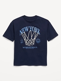 Image number 1 showing, Oversized Short-Sleeve Graphic T-Shirt for Boys