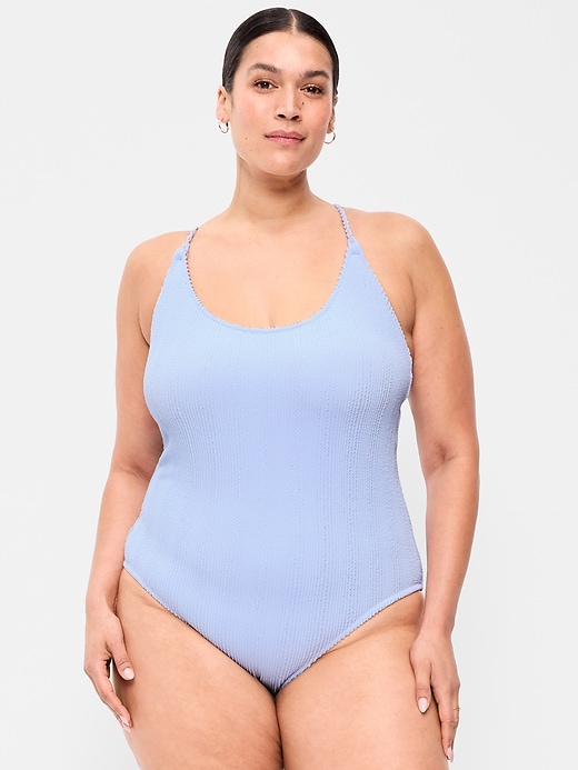 Image number 7 showing, Braided-Strap One-Piece Swimsuit
