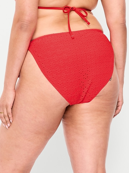 Image number 7 showing, Eyelet String Bikini Swim Bottoms