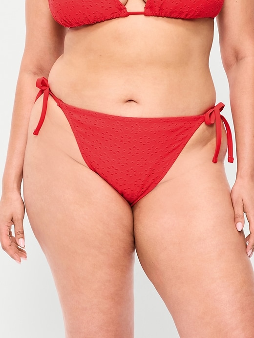 Image number 6 showing, Eyelet String Bikini Swim Bottoms