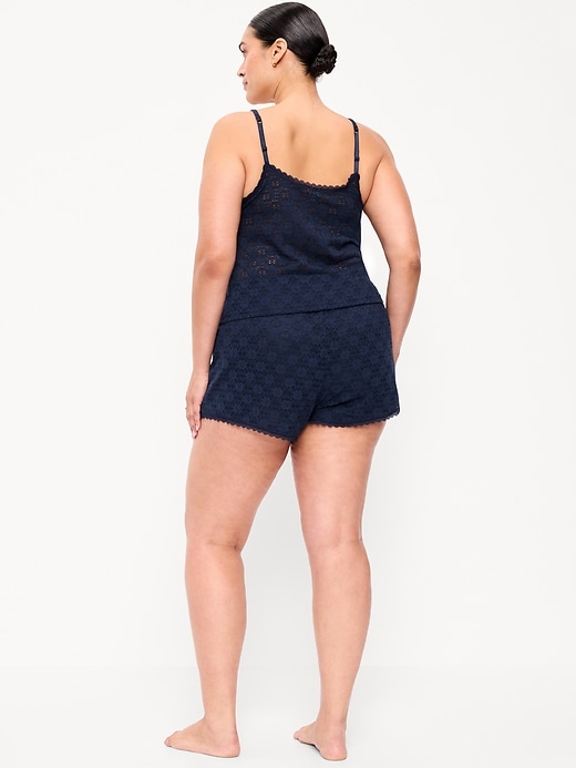Image number 9 showing, Jaquard Lace Sleep Short Set