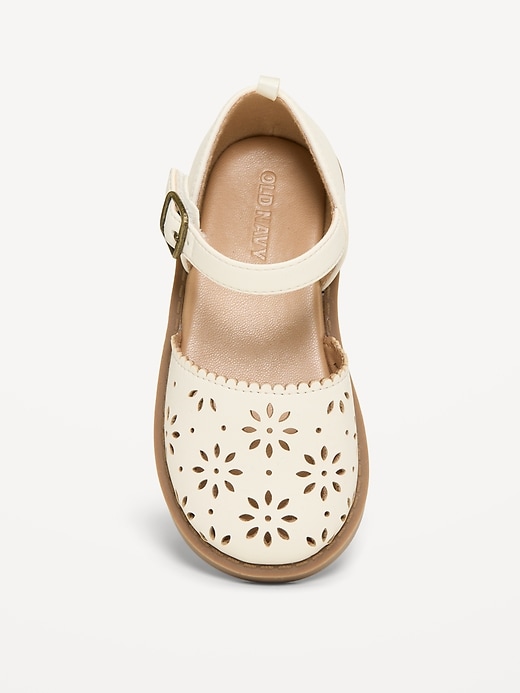 Image number 2 showing, Faux-Leather Chunky Ballet Sandals for Toddler Girls