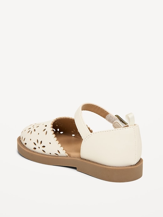 Image number 3 showing, Faux-Leather Chunky Ballet Sandals for Toddler Girls