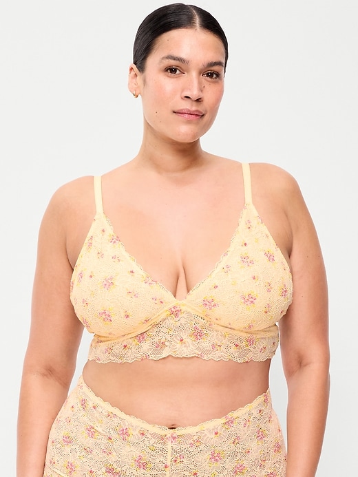 Image number 5 showing, Lace Longline Bralette