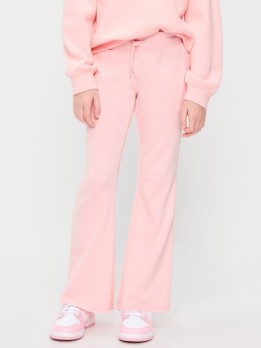 Image number 1 showing, Slim French-Terry Flare-Leg Sweatpants for Girls