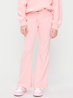 Slim French-Terry Flare-Leg Sweatpants for Girls