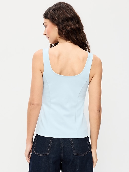Image number 2 showing, Sleeveless Button-Down Top