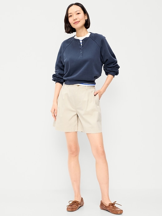 Image number 1 showing, High-Waisted OGC Chino Shorts -- 6-inch inseam