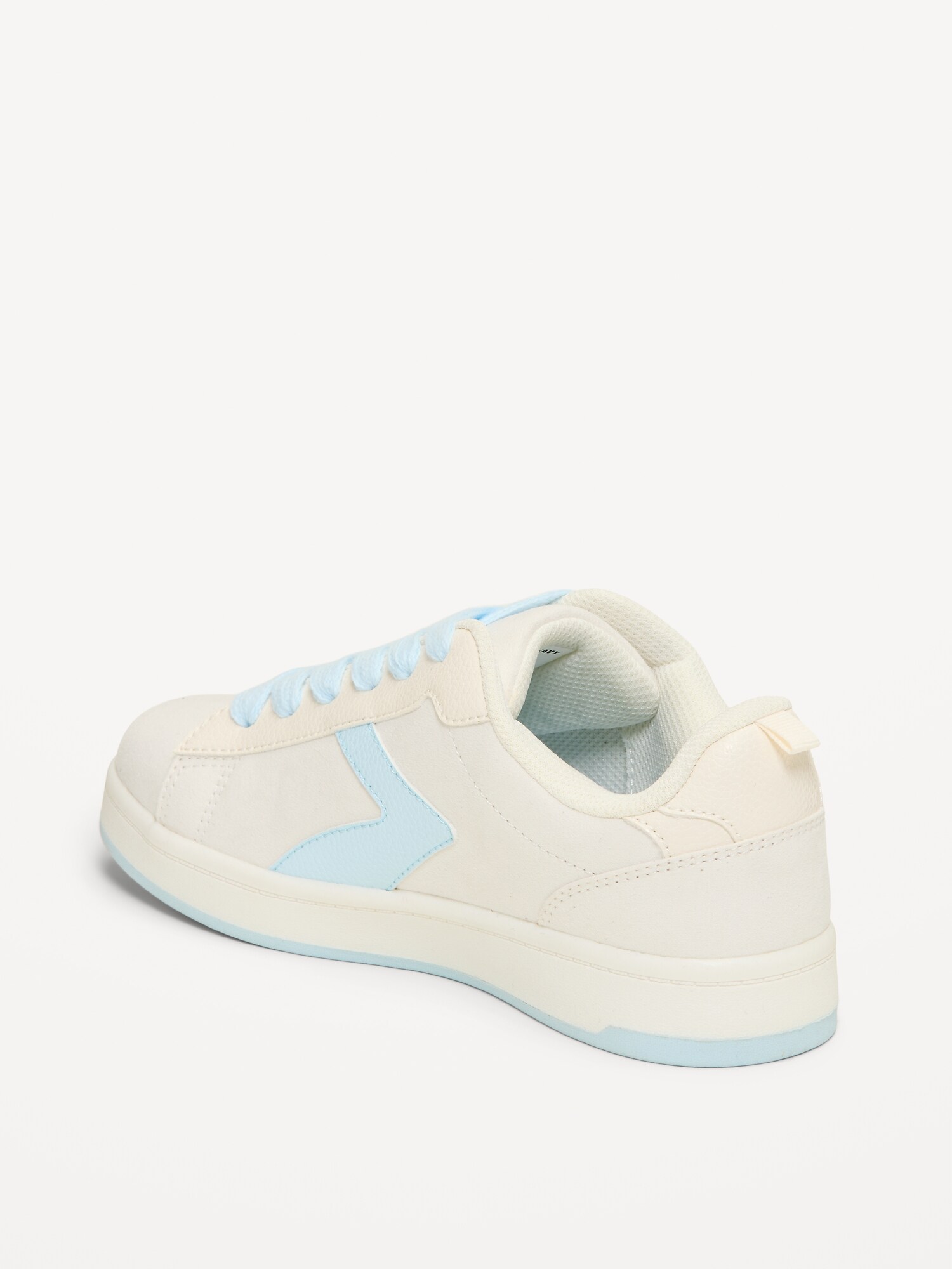 Кроссовки Old Navy Faux-Suede Lace-Up Sneakers для девочек, цвет: Creme — фото 4