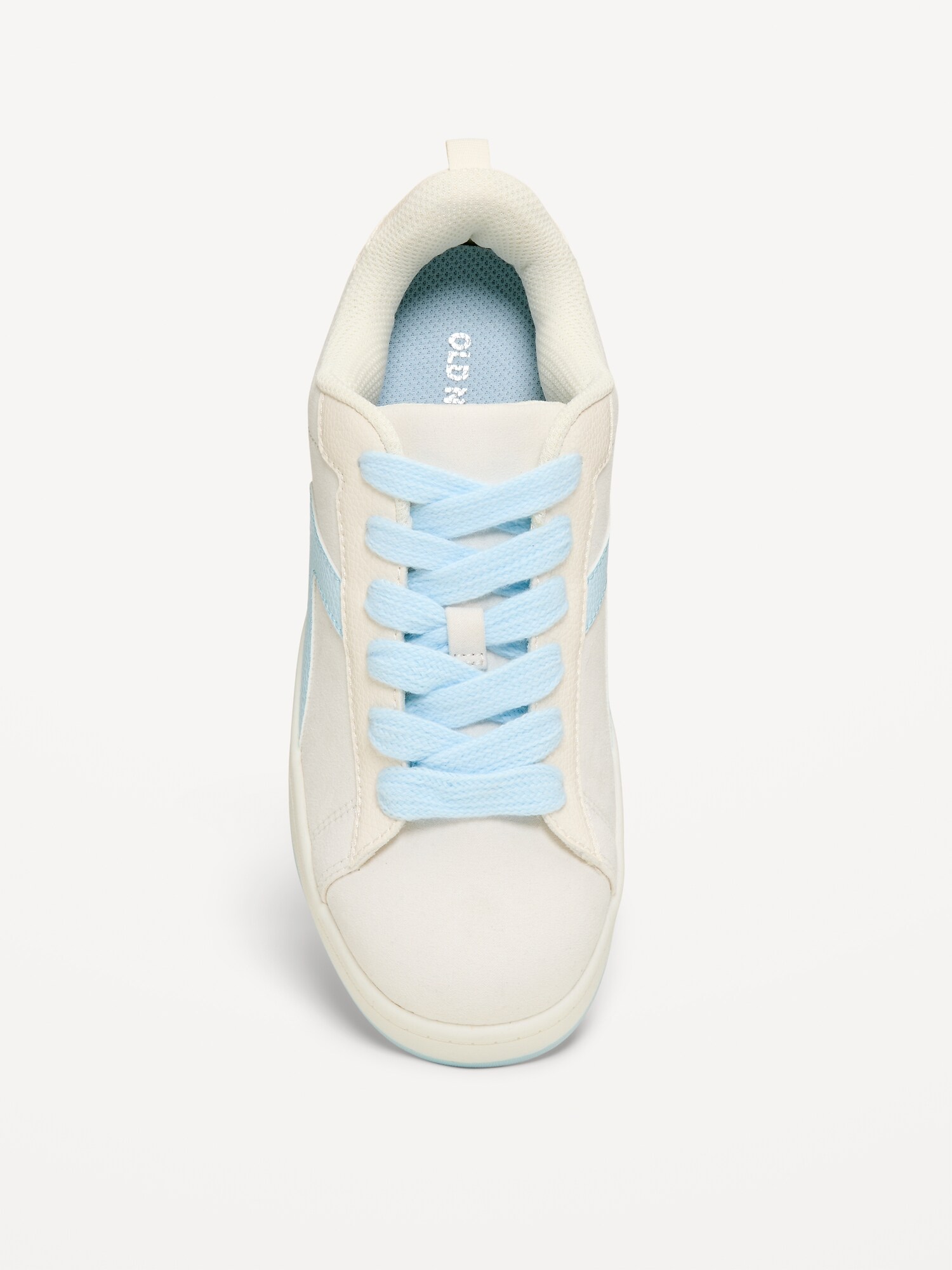 Кроссовки Old Navy Faux-Suede Lace-Up Sneakers для девочек, цвет: Creme — фото 2