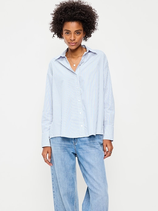 Image number 1 showing, Tie-Back Button-Down Shirt