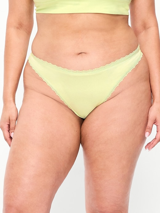 Image number 4 showing, Mid-Rise Everday Cotton Thong