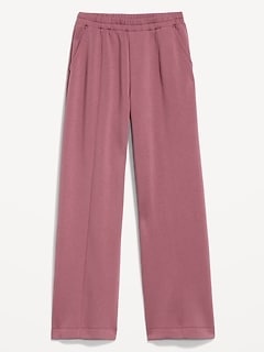 High-Waisted Bounce Fleece Wide-Leg Sweatpants