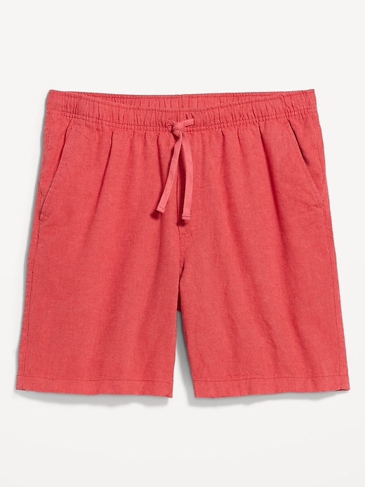 Image number 1 showing, Linen-Blend Jogger Shorts -- 7-inch inseam