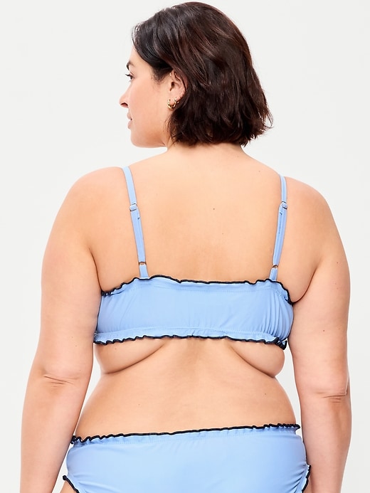 Image number 8 showing, Pique Scoop-Neck Ruffle Swim Top