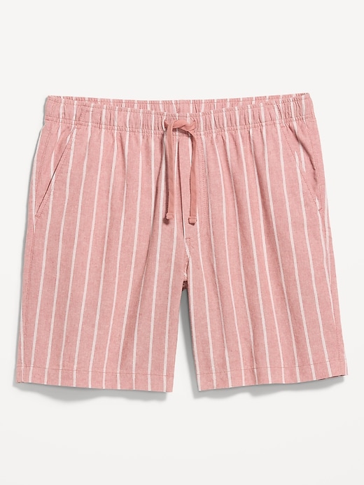 Image number 5 showing, Linen-Blend Jogger Shorts -- 7-inch inseam