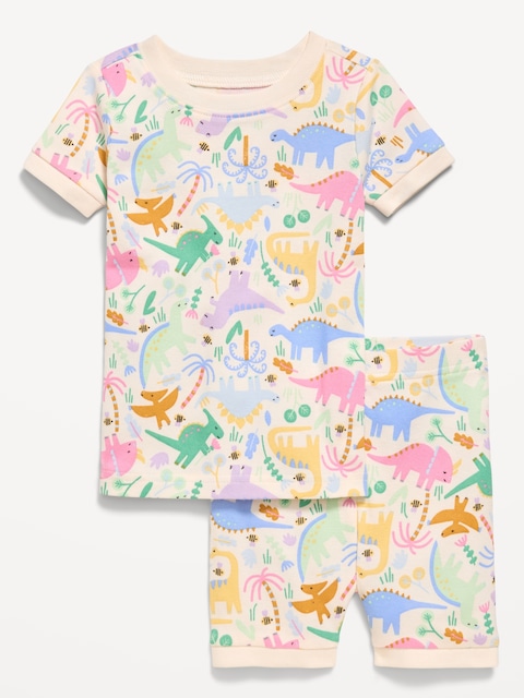 Printed Snug-Fit Pajama Set for Toddler & Baby
