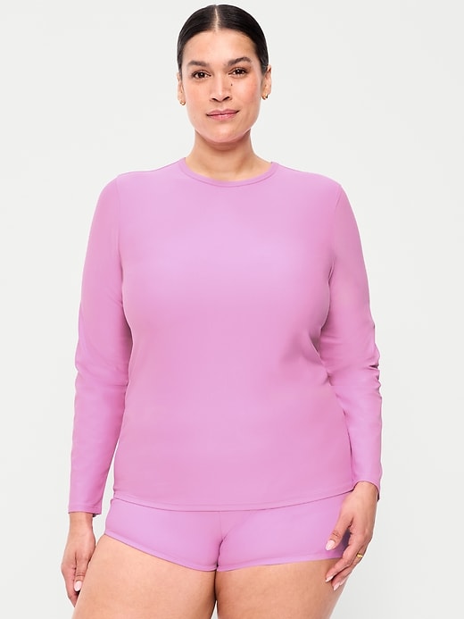 Image number 5 showing, Long-Sleeve Matte Rashguard Swim Top