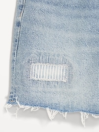 Image number 3 showing, High-Waisted Wow Baggy Jean Shorts -- 5-inch inseam