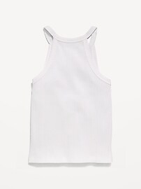 Image number 2 showing, Fitted Ribbed Halter Tank Top for Toddler Girls