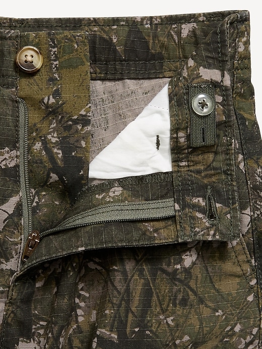 Image number 5 showing, Knee Length Baggy Ripstop Cargo Shorts for Boys