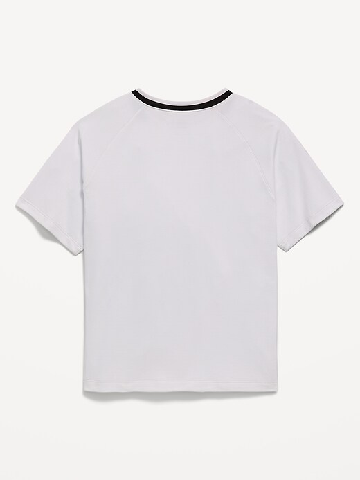 Image number 3 showing, Short-Sleeve Textured Mesh Performance T-Shirt for Boys