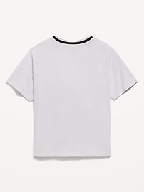 Image number 3 showing, Short-Sleeve Textured Mesh Performance T-Shirt for Boys