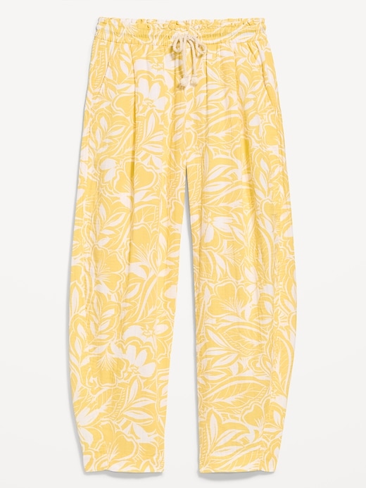 Image number 1 showing, High-Waisted Barrel Ankle Pants