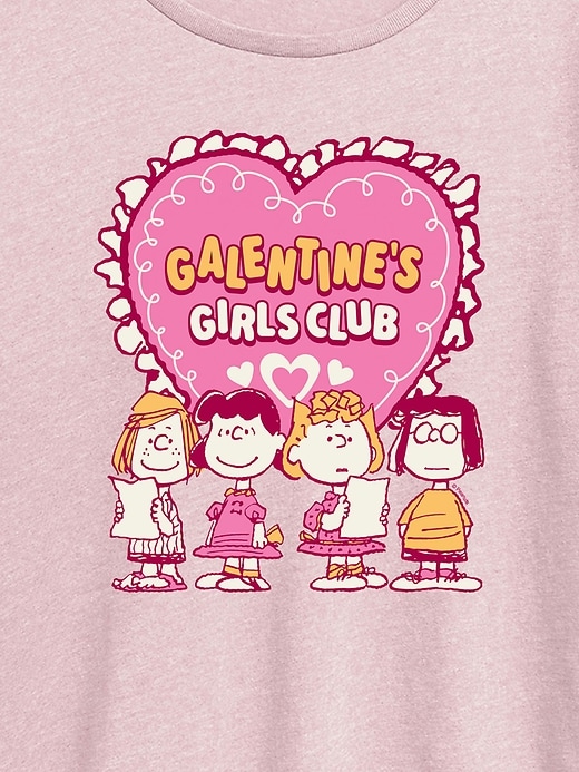 Image number 2 showing, Peanuts Galentines Girls Club Short Sleeve Graphic T-Shirt