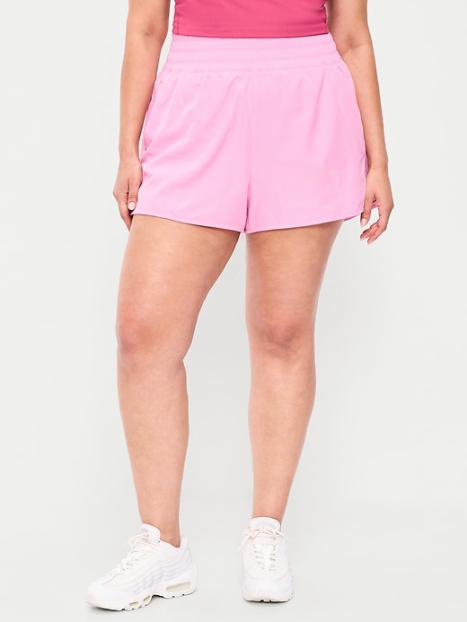 Image number 5 showing, Extra High-Waisted Crinkle Run Shorts -- 3-inch inseam