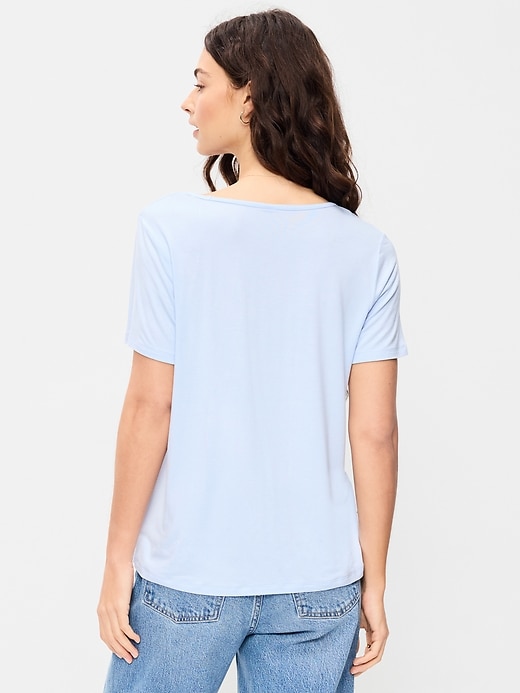 Image number 2 showing, Luxe V-Neck T-Shirt