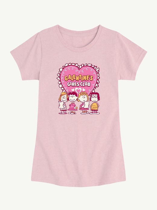 Image number 1 showing, Peanuts Galentines Girls Club Short Sleeve Graphic T-Shirt For Toddler