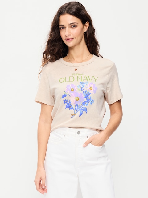 Crew-Neck Logo-Graphic T-Shirt