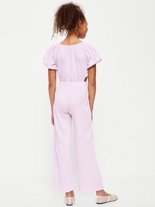 Image number 2 showing, Fit and Flare Side-Cutout Jumpsuit for Girls