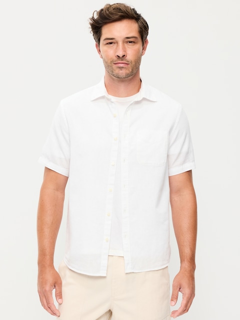 Classic Fit Everyday Linen-Blend Shirt