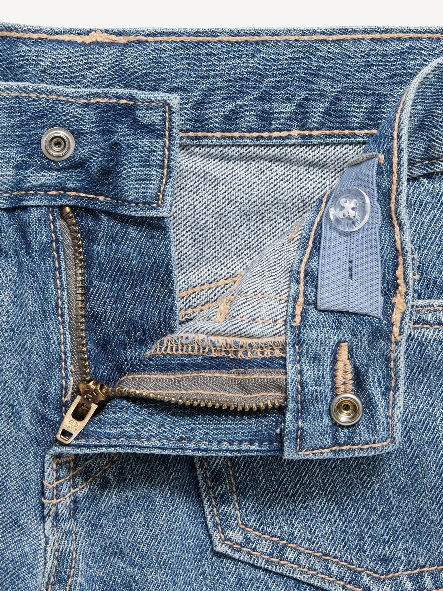 Шорты Old Navy Low-Rise Utility Jean Shorts для девочек, цвет: Светлая варка — фото 5
