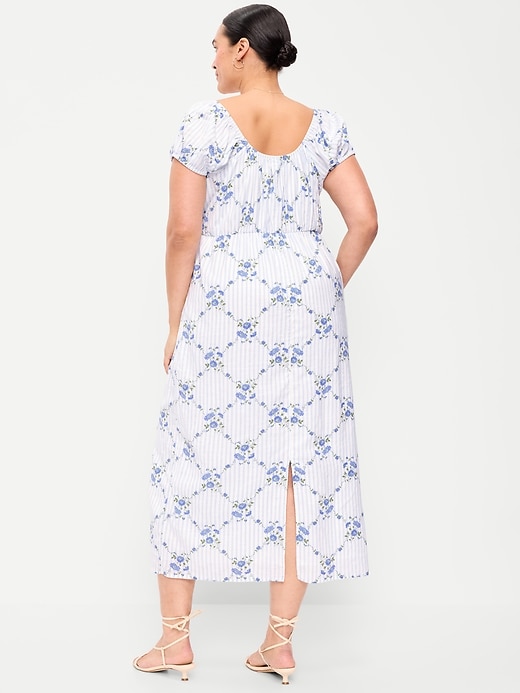Image number 9 showing, Short-Sleeve Scoop-Neck Midi Dress